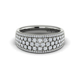 Diamond Multi-Row Statement Ring