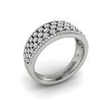 Diamond Multi-Row Statement Ring