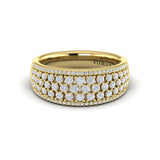 Diamond Multi-Row Statement Ring