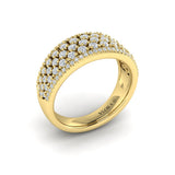 Diamond Multi-Row Statement Ring