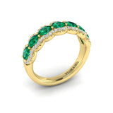 Diamond and Emerald Statement Ring