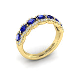 Diamond and Sapphire Statement Ring