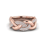Alternating Diamond Twist Ring