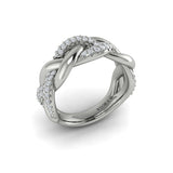 Alternating Diamond Twist Ring