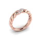 Delicate Conch Twist Ring
