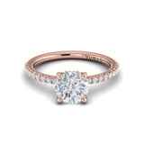 Delicate Classic Hidden Halo Engagement Ring