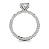 Delicate Classic Hidden Halo Engagement Ring