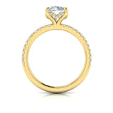Delicate Classic Hidden Halo Engagement Ring