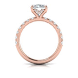 Classic Hidden Halo Engagement Ring