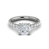 Classic Hidden Halo Engagement Ring