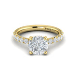 Classic Hidden Halo Engagement Ring