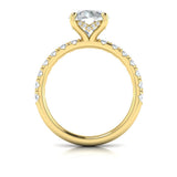 Classic Hidden Halo Engagement Ring