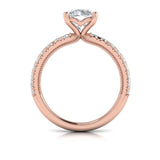 Classic French Pave Engagement Ring