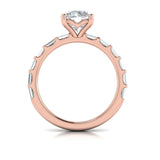 Shining Baguette Band Engagement Ring