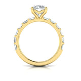 Shining Baguette Band Engagement Ring