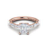 Daring Deco Emerald Cut Engagement Ring