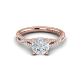 Woven Strands Engagement Ring