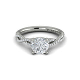 Woven Strands Engagement Ring