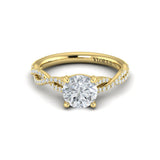 Woven Strands Engagement Ring