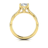 Woven Strands Engagement Ring