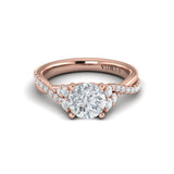 Entwined Round Engagement Ring