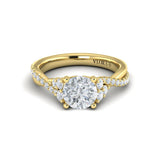 Entwined Round Engagement Ring