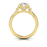 Entwined Round Engagement Ring