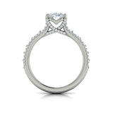 Grand Cathedral Oval Diamond Engagement Ring