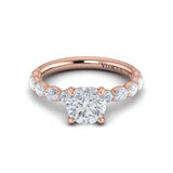 Graceful Round Diamond Engagement Ring