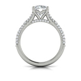 Splendid Cathedral Split Shank Engagement Ring