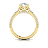 Splendid Cathedral Split Shank Engagement Ring