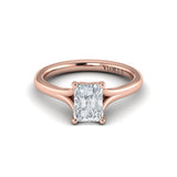 Solitaire Emerald Cut Engagement Ring