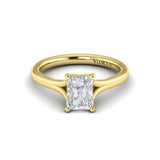 Solitaire Emerald Cut Engagement Ring