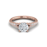 Charming Cathedral Split Shank Engagement Ring