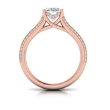 Elegant Oval Modern Vintage Engagement Ring