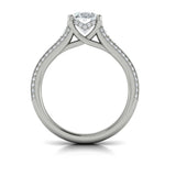 Elegant Oval Modern Vintage Engagement Ring