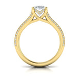 Elegant Oval Modern Vintage Engagement Ring