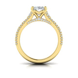 Dramatic Oval Engagement Ring