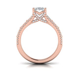 Intricate Oval Engagement Ring