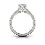 Intricate Oval Engagement Ring
