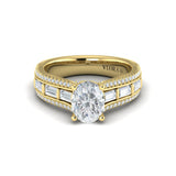 Intricate Oval Engagement Ring