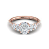 Quintet Oval Engagement Ring