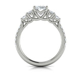 Quintet Oval Engagement Ring
