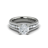 Crowned Engagement Ring