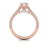 Vintage Splendor Oval Split Shank Engagement Ring