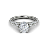 Vintage Splendor Oval Split Shank Engagement Ring