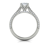 Vintage Splendor Oval Split Shank Engagement Ring