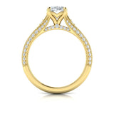 Vintage Splendor Oval Split Shank Engagement Ring