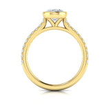 Classic Bezel Set Oval Engagement Ring