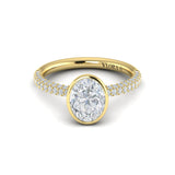 Harmony Oval Bezel Engagement Ring